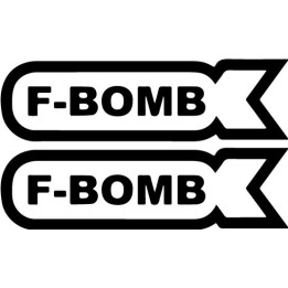 F-Bomb Stickers – Funny Sarcastic Decals (2-Pack)