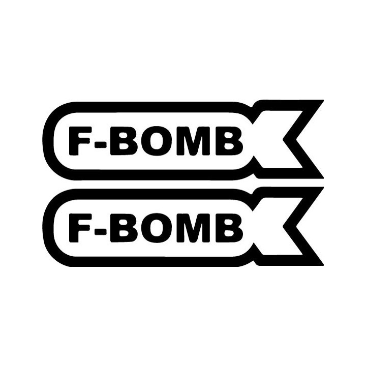 F-Bomb Stickers – Funny Sarcastic Decals (2-Pack)