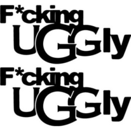 F*cking UGGly Stickers – UGG Parody Decals (2-Pack)