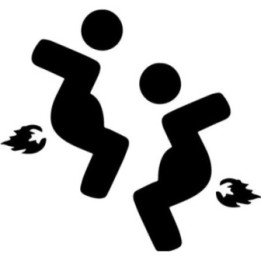 Buy Fart Flame Decal Sticker Online
