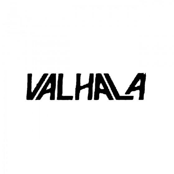 Valhala 2band Logo Vinyl Decal