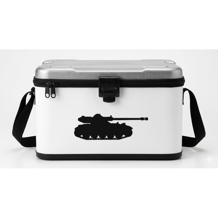 Buy Army Tank Silhouette 3 Decal Sticker Online