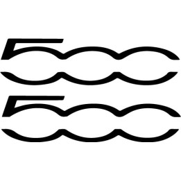 Buy Fiat 500 Glans Rood Decal Sticker Online
