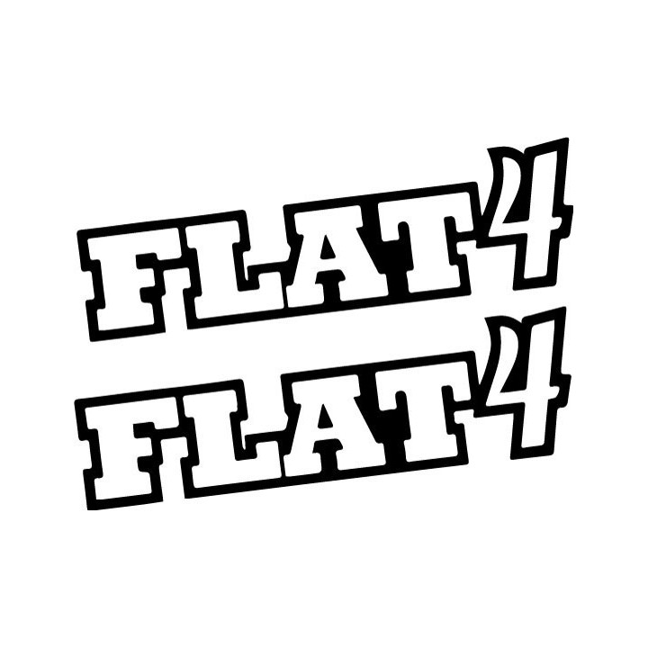 Buy Flat 4 Decal Sticker Online