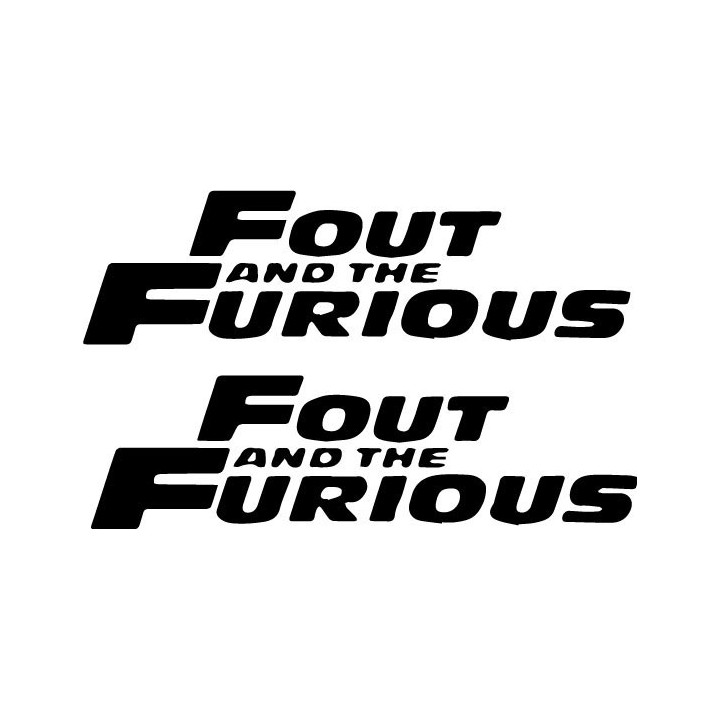 Buy Fout And The Furious Decal Sticker Online