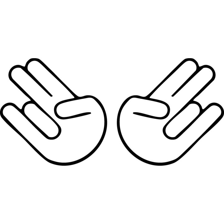 Gesture Shocker Stickers – JDM Car Culture Decals