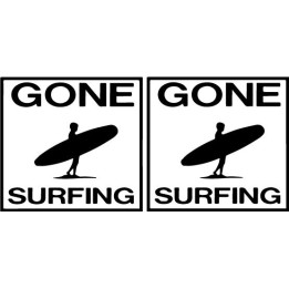 Buy Gone Surfing Decal Sticker Online