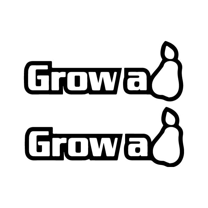 Grow A Pear Stickers – Funny Sarcastic Decals (2-Pack)