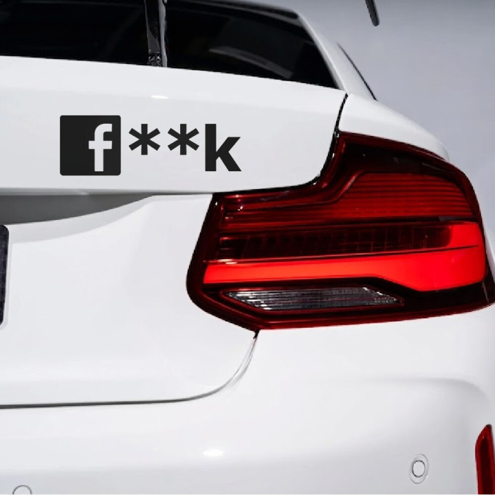 Buy Facebook Fk Jdm Car Decal Sticker Online