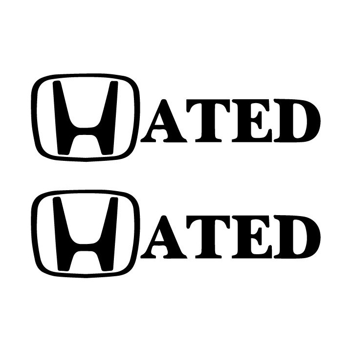Buy Hated Honda Decal Sticker Online