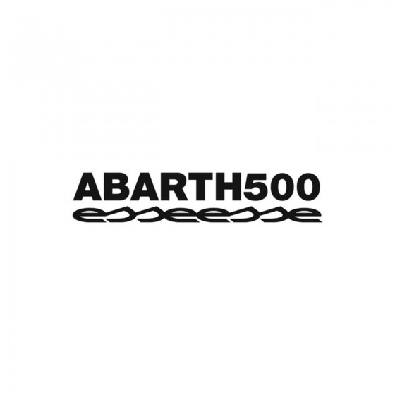 Abarth 500 Vinyl Decal Sticker