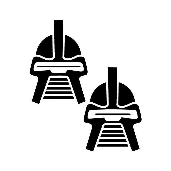 Battlestar Galactica Cylon Stickers – BSG Decals (2-Pack)