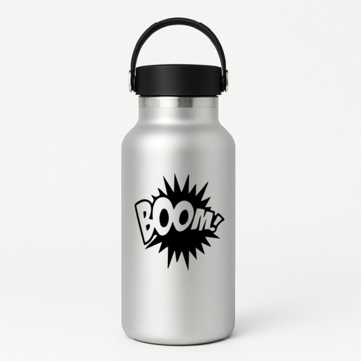 Boom Comic Book Stickers – Pop Art Explosion Decals (2-Pack)