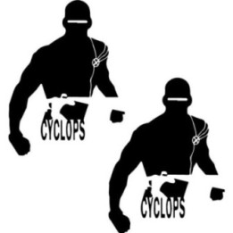 Cyclops X-Men Stickers – Marvel Decals (2-Pack)