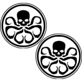 Hydra Stickers – Marvel Red Skull Hail Hydra Decals (2-Pack)