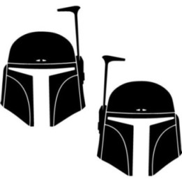 Boba Fett Helmet Stickers – Mandalorian Decals (2-Pack)