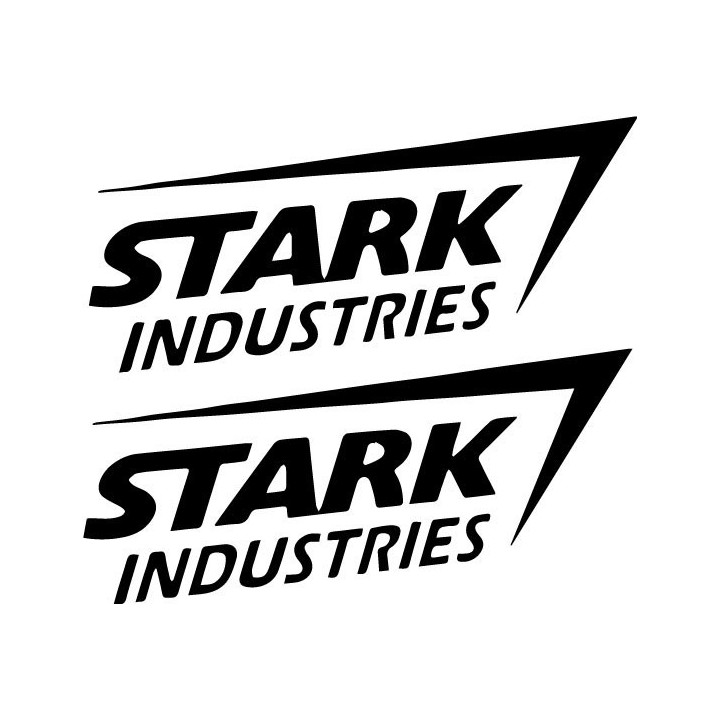 Stark Industries Stickers – Iron Man Marvel Decals (2-Pack)