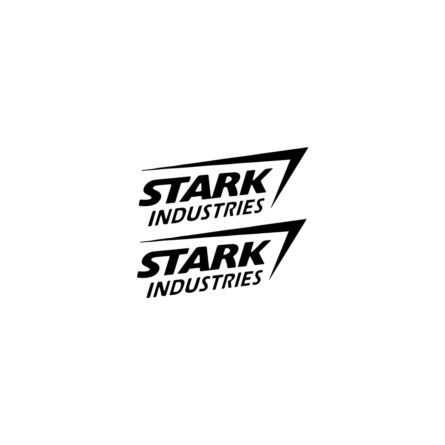 Stark Signature Sticker Stark Industries Stickers – Iron Man Marvel Decals (2-Pack)