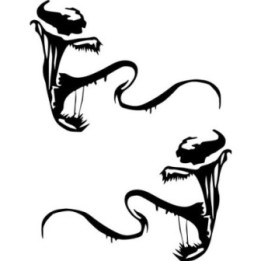 Venom Carnage Stickers – Marvel Symbiote Decals (2-Pack)