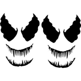 Venom Face Stickers – Symbiote Decals (2-Pack)