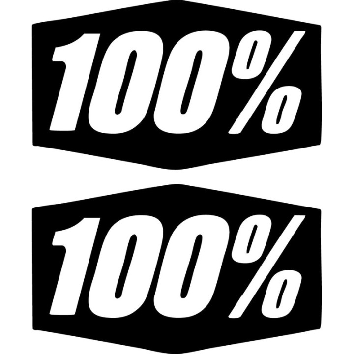 100% Stickers – MTB Cycling Goggles Helmet Decals (2-Pack)