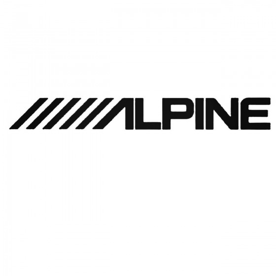 Alpine Audio Set Decal Sticker