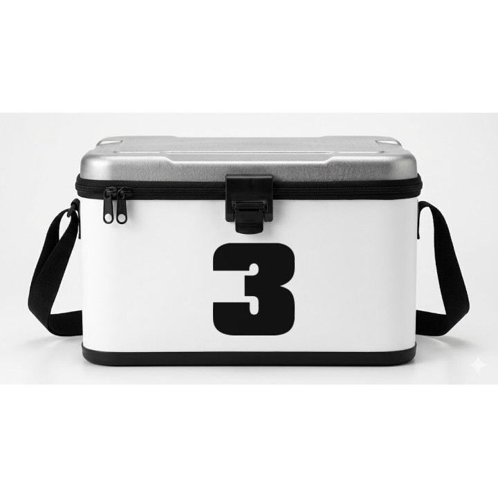 Buy Race Number 3 Decal Sticker Online
