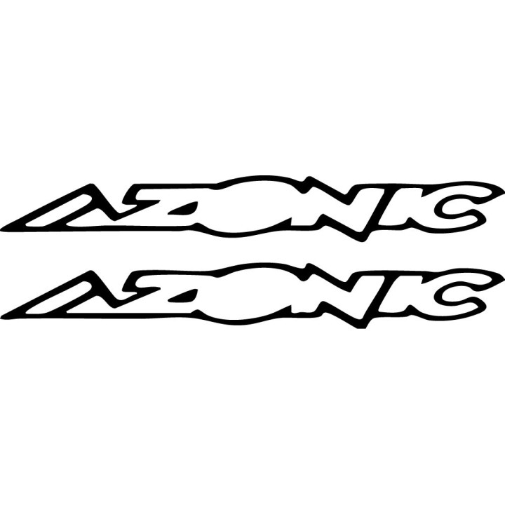 Azonic Performance Stickers – MTB Downhill Bike Frame Decals (2-Pack)