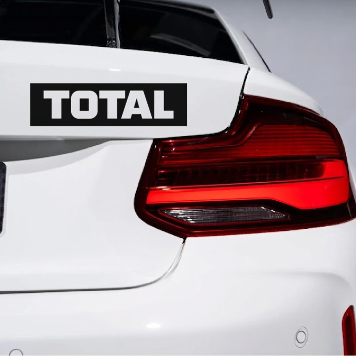 Buy Stickers Total Logo Vinyl Decal Sticker Online