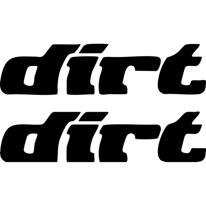 Dirt Magazine Stickers – Mountain Bike MTB Vinyl Decals (2-Pack)