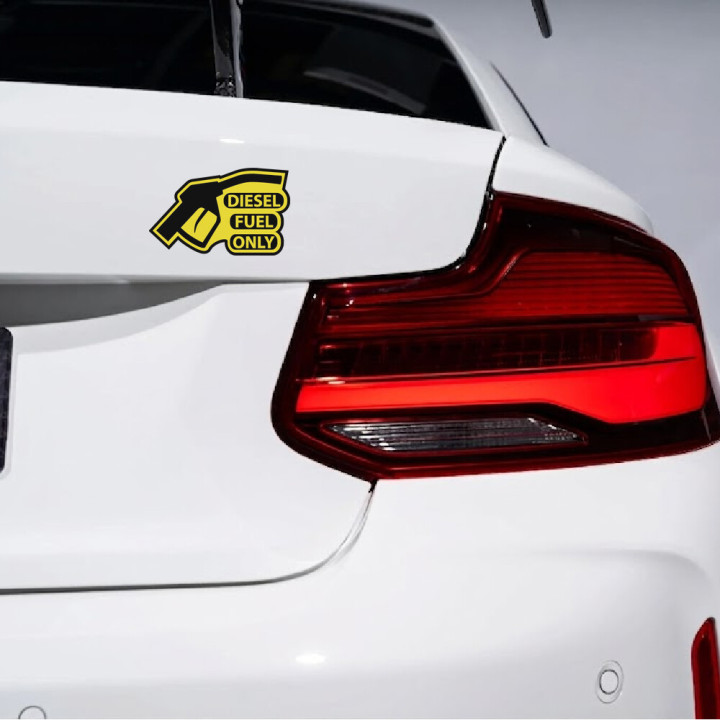 2x Diesel Fuel Only Stickers Decals - DecalsHouse
