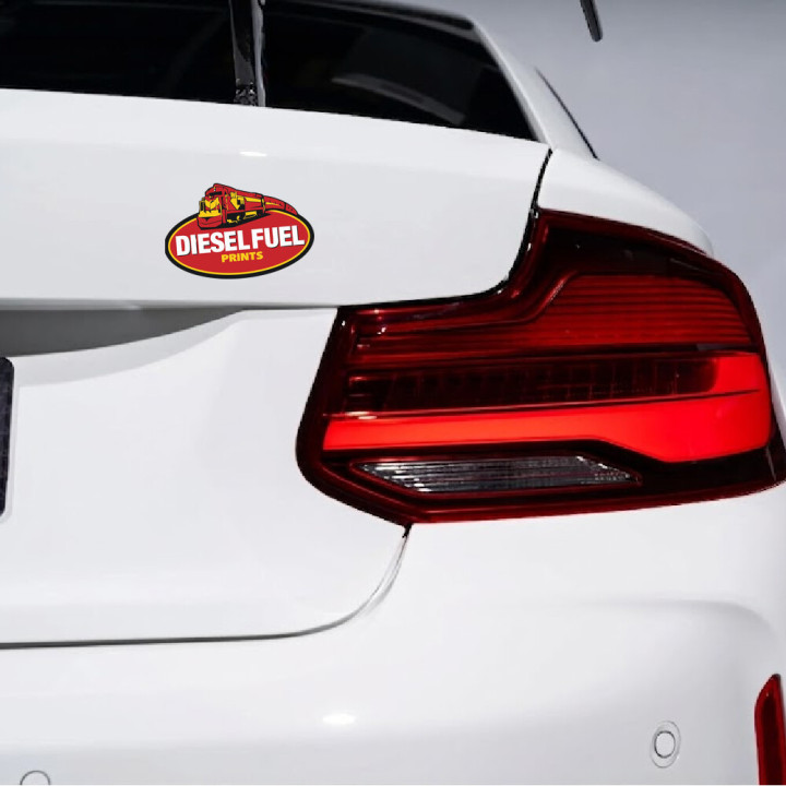 2x Diesel Fuel Prints Stickers Decals - DecalsHouse