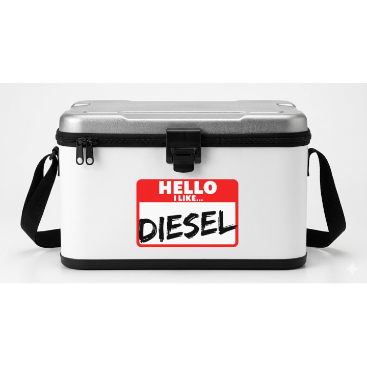 2x Diesel Hello Stickers Decals - DecalsHouse