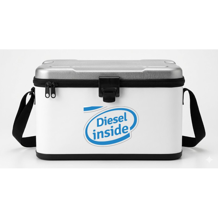2x Diesel Inside Stickers Decals - DecalsHouse