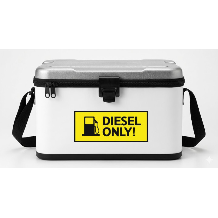 2x Diesel Only Fuel Pump Stickers Decals - DecalsHouse