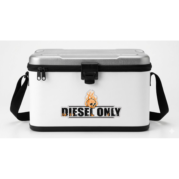 2x Diesel Only Skull Stickers Decals - DecalsHouse