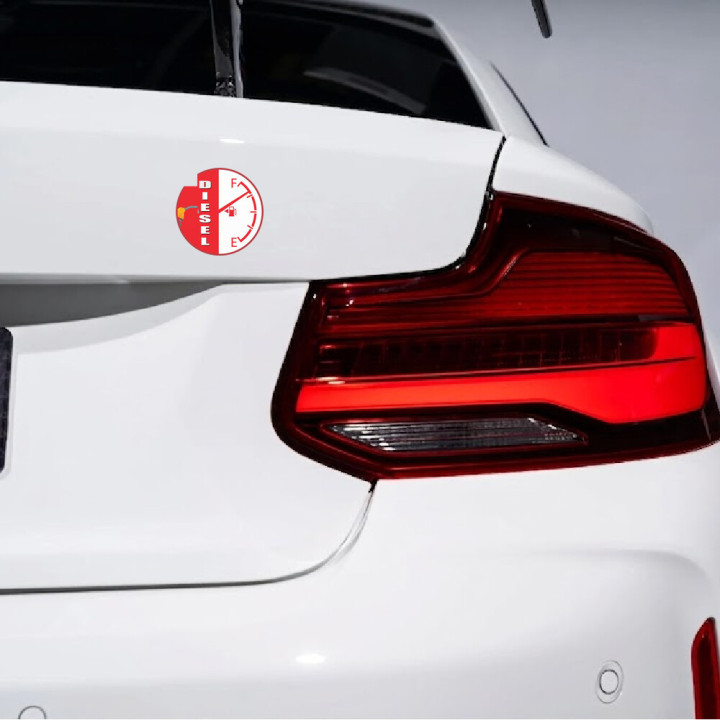 2x Diesel Round Style 3 Stickers Decals - DecalsHouse