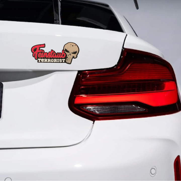 Feinstaub Terrorist Stickers – Diesel Skull Decals (2-Pack)