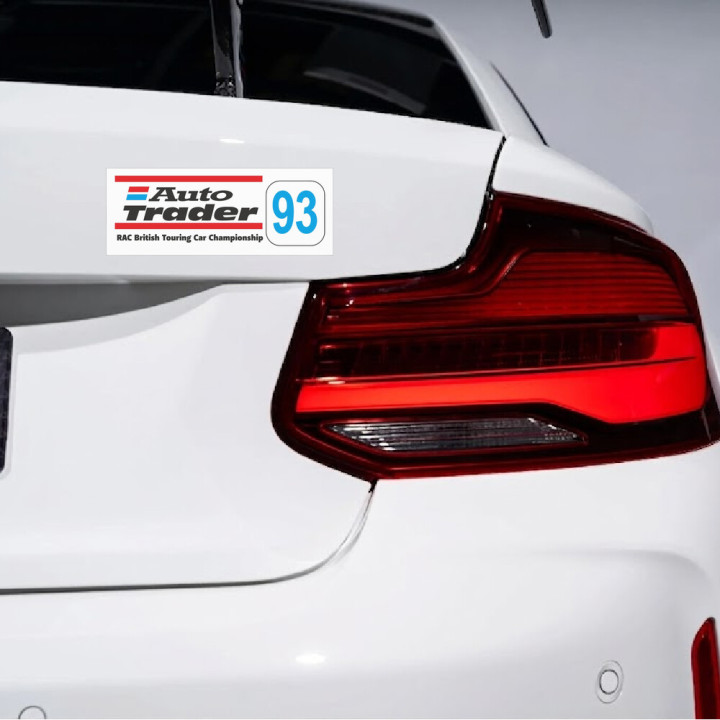 2x 1993 Auto Trader Rac British Touring Car Stickers Decals - DecalsHouse
