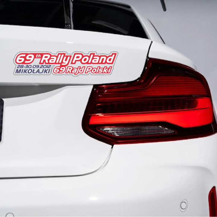 2x 69th Rajd Polski Rally Stickers Decals - DecalsHouse