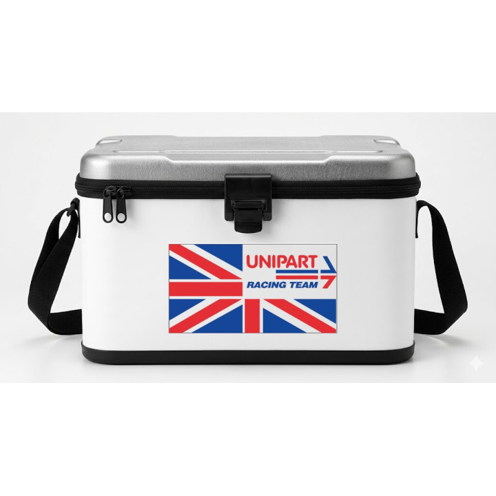 2x British Leyland Unipart Racing Team Stickers Decals - DecalsHouse