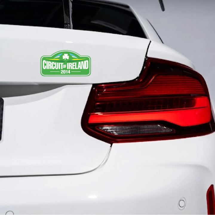 2x Circuit Of Ireland Style 2 Stickers Decals - DecalsHouse