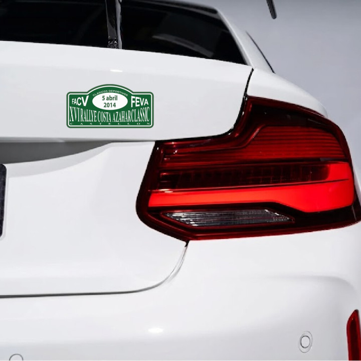 2x Costa Azahar Classic Rally Stickers Decals - DecalsHouse