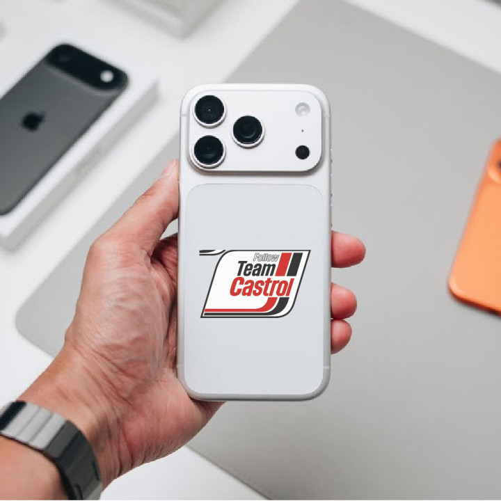 2x Follow Team Castrol Stickers Decals - DecalsHouse