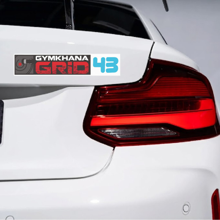 2x Gymkhana Grid 43 Stickers Decals - DecalsHouse