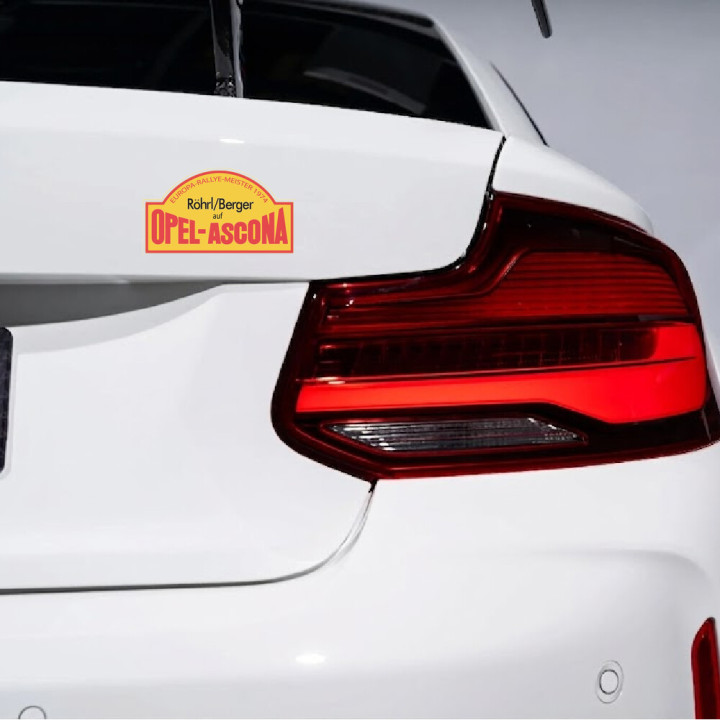 2x Opel   Ascona European Rally Stickers Decals - DecalsHouse
