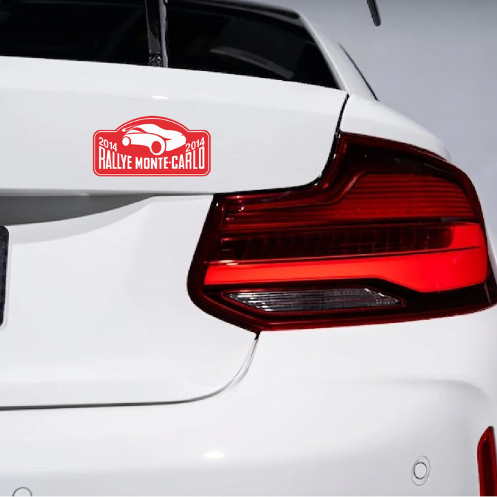 2x Rally Monte Carlo 2014 Stickers Decals - DecalsHouse