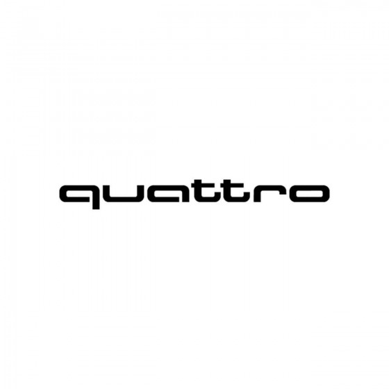 2x Audi Quattro Logo Vinyl...