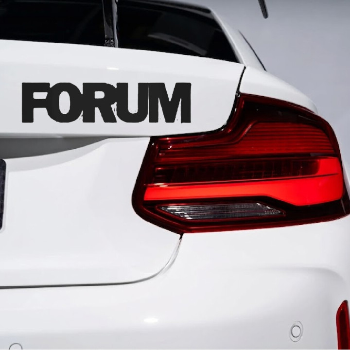 Forum Snowboards Stickers – Deck Helmet Gear Decals (2-Pack)