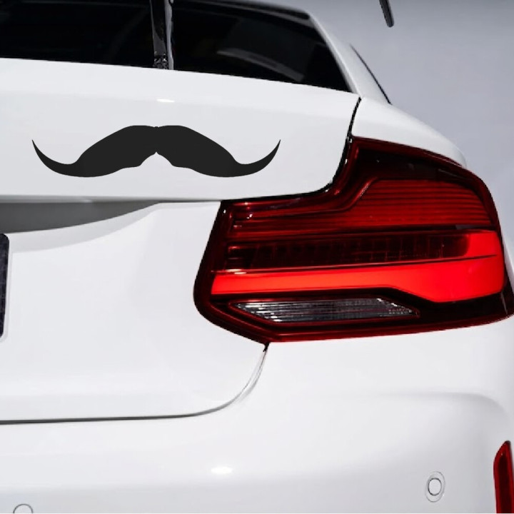 Moustache Stickers – Handlebar Novelty Decals (2-Pack)